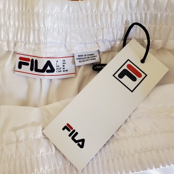 FILA Serena Satin Track White Retro Short - Picture 6 of 9